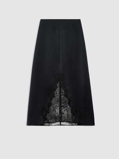 ANINE BING Malou Skirt - Black And Black Lace