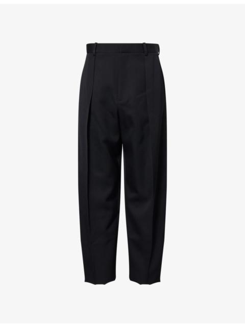 Bottega Veneta Pleated High-Rise Wool Trousers