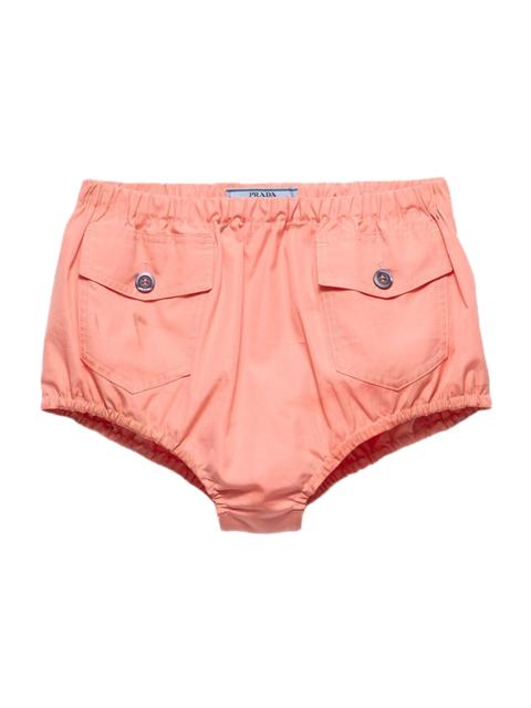 Prada Women's Poplin Shorts - Orange