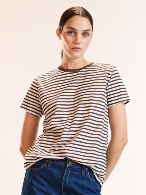 CYNTHIA ROWLEY Relaxed Stripe Tee