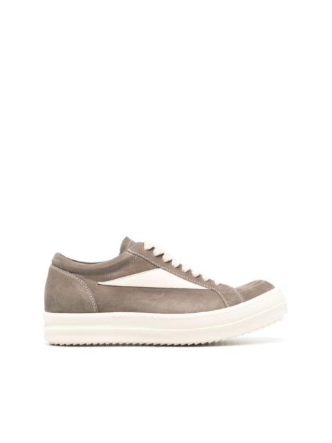Rick Owens patch-detail suede sneakers