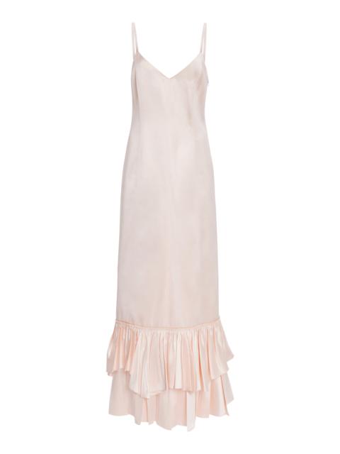 Jil Sander Silk-Blend Dress pink