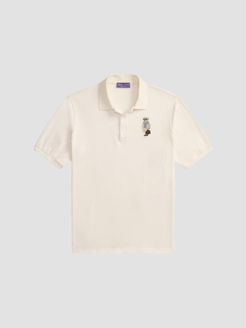 Ralph Lauren Men's Polo Bear Cotton-Cashmere Short-Sleeve Polo Shirt - Classic Cream
