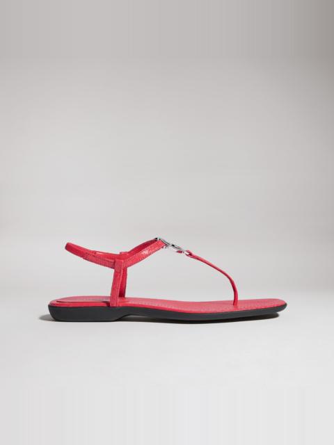 GUCCI Women's python thong sandal with Interlocking G