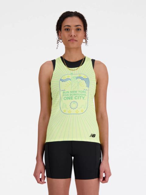 New Balance NYRR Boroughs Printed Singlet