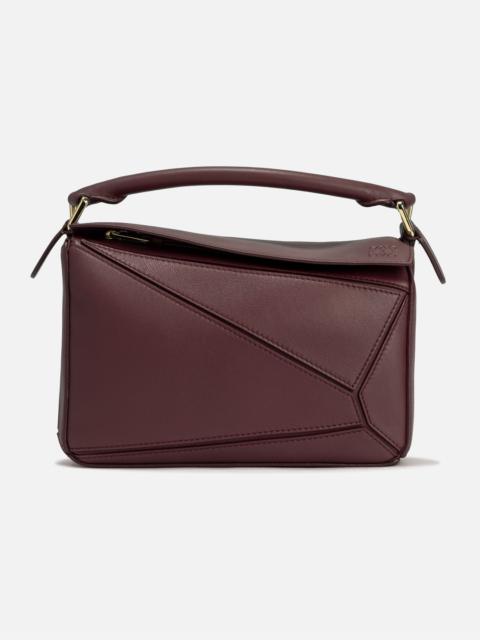 Puffer Goya bag in shiny nappa lambskin Burgundy - LOEWE