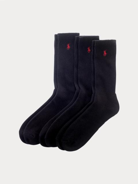 Polo Ralph Lauren Cotton-Blend Crew Sock 3-Pack