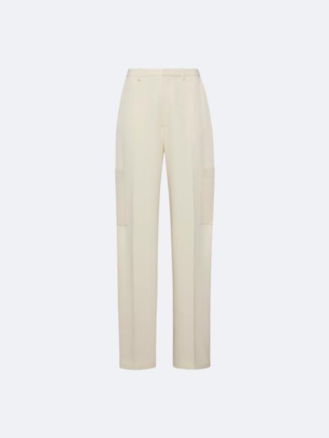 LAPOINTE Matte Crepe Round Leg Trouser