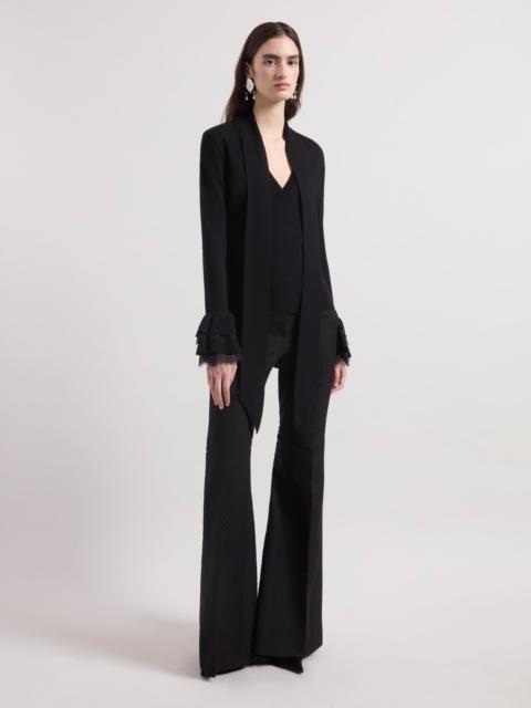 NINA RICCI Black Jacquard Tailoring Pants