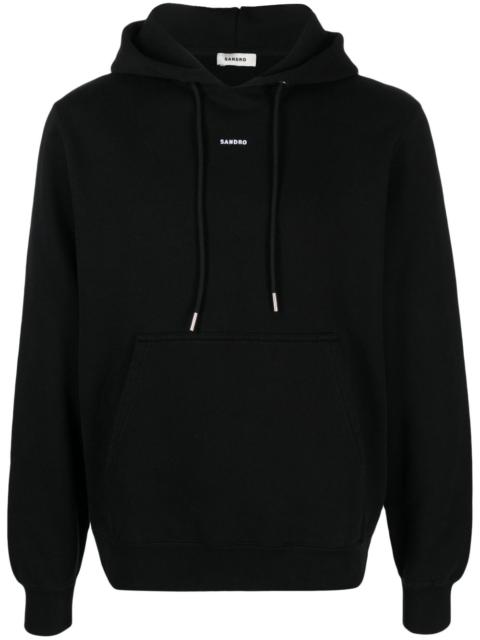 Sandro logo-print hoodie