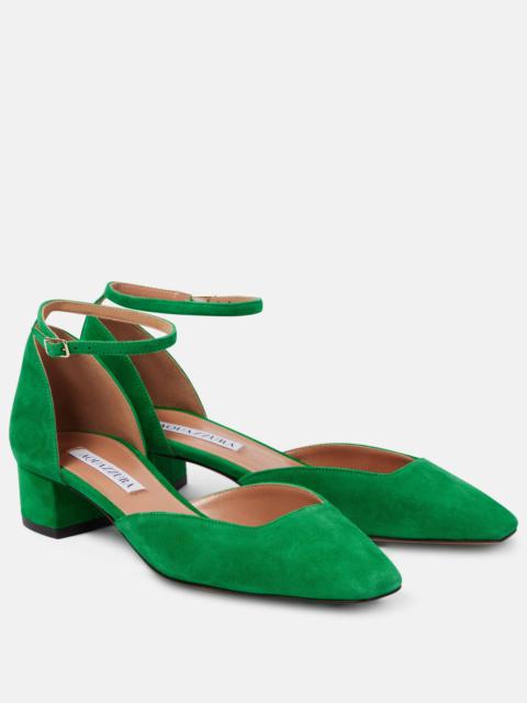 AQUAZZURA Asha 35 suede pumps