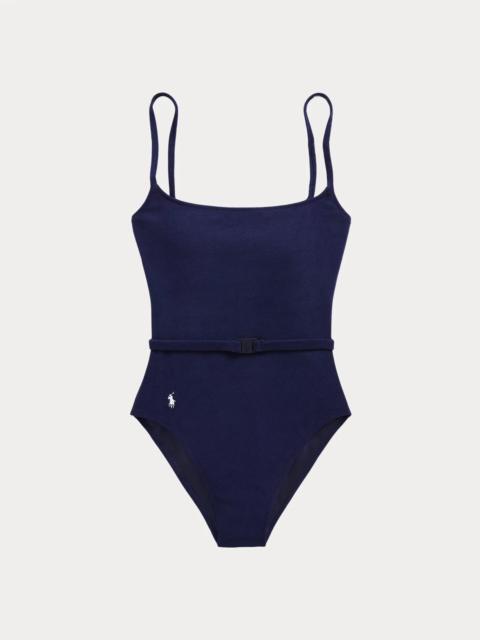 Polo Ralph Lauren Belted One-Piece Swimsuit