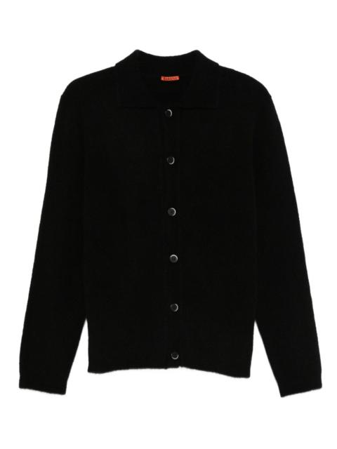 BARENA button-front polo-neck cardigan