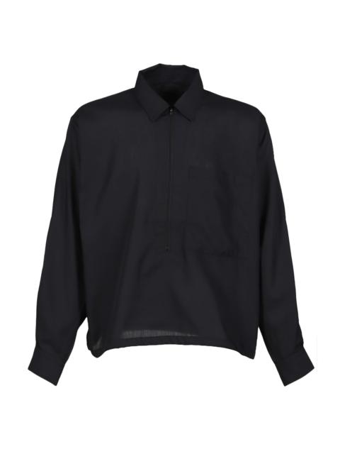 DAIWA PIER39 TECH HALF ZIP SHIRT L/S / BLK