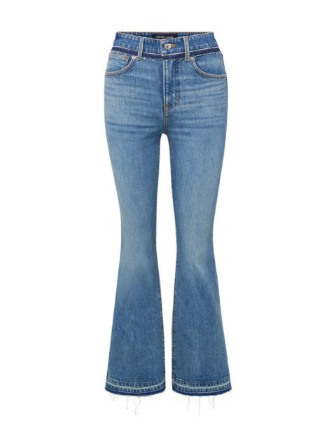 VERONICA BEARD CARSON KICK-FLARE JEAN | TWO-TONE