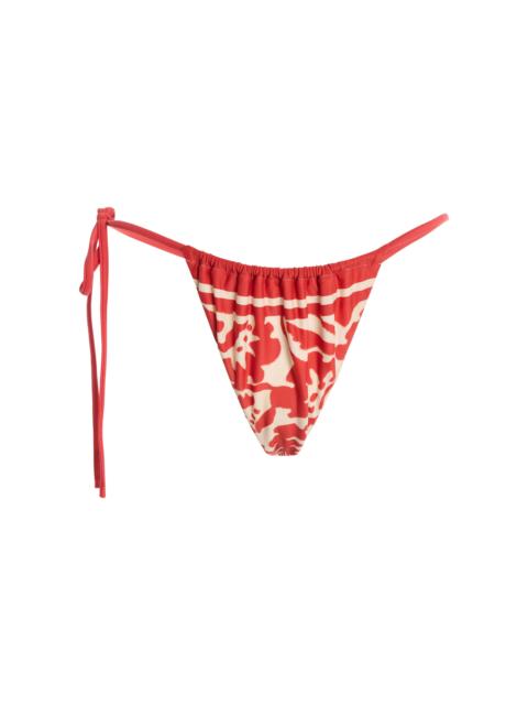 SIR. Exclusive String Tie Bikini Bottom red