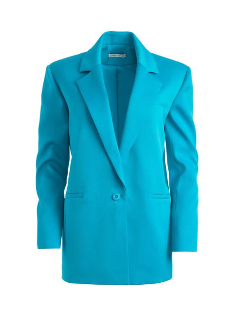 Alice + Olivia SHAN RUCHED SLEEVE BLAZER