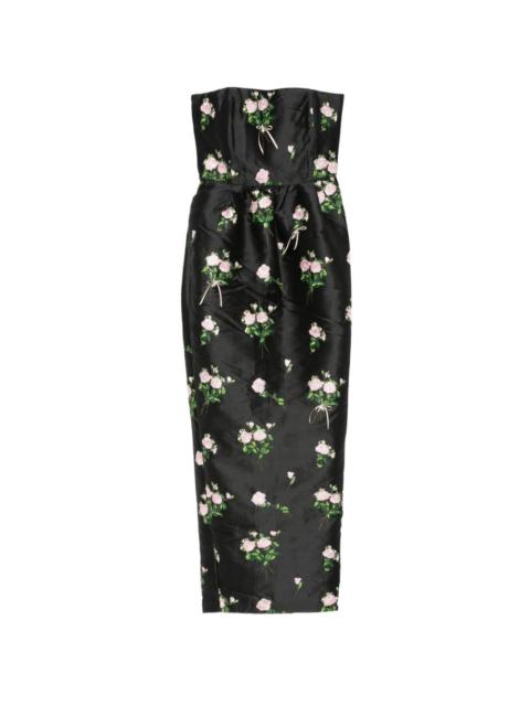 BERNADETTE Lena embroidered maxi dress