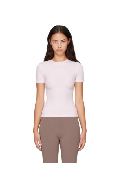 SKIMS Pink Cotton Jersey T-Shirt