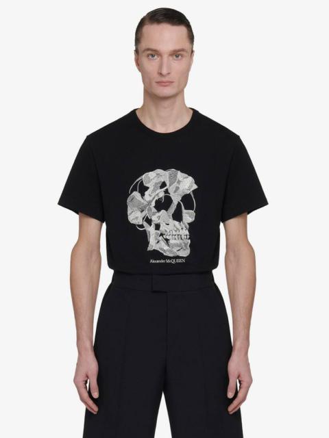Alexander McQueen Men's Hybrid T-shirt in Black | REVERSIBLE