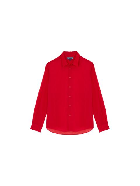 Vilebrequin Cotton Voile Lightweight Shirt Solid