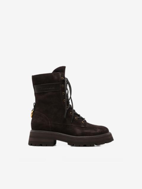 MICHAEL KORS Caleb suede combat boots