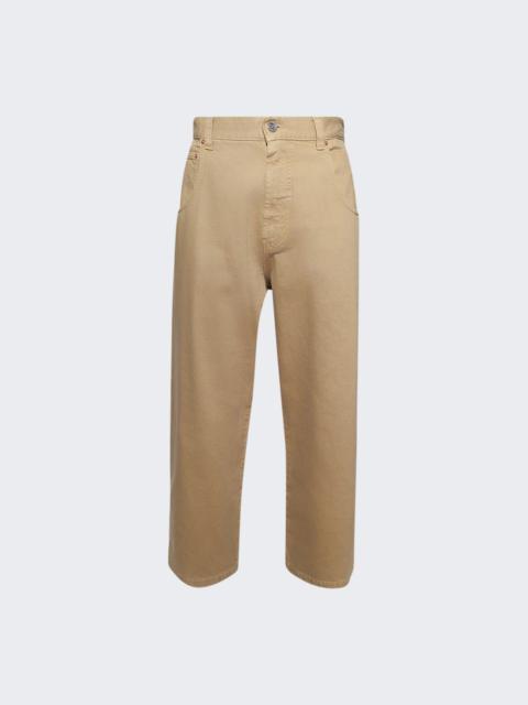 VETEMENTS Hip-hop Jeans Camel