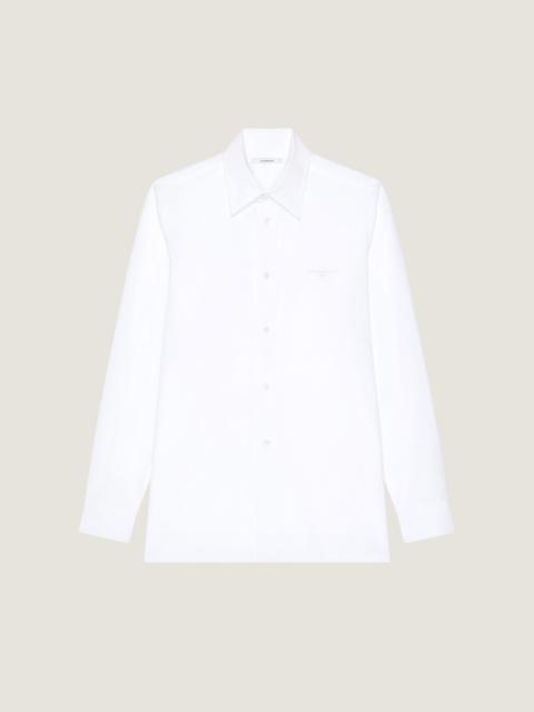Givenchy SHIRT IN POPLIN WITH GIVENCHY PARIS EMBROIDERY