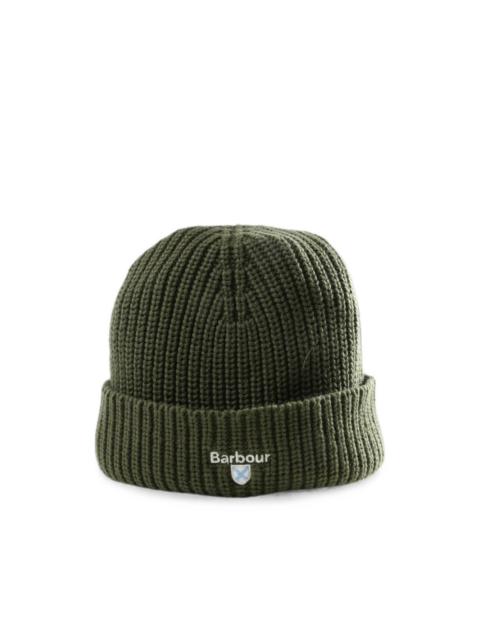 Barbour ribbed-knit beanie hat