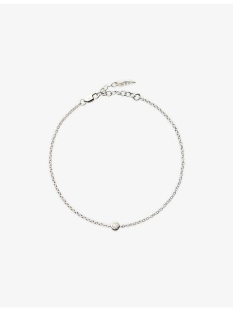 MISSOMA Fine 14ct White Gold And 0.008ct Diamond Bracelet