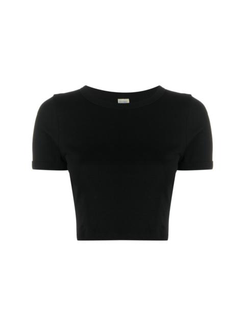 FLORE FLORE Car cropped organic cotton T-shirt