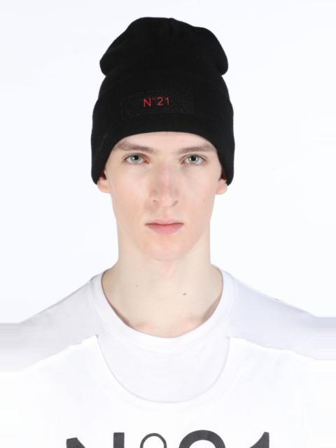 N°21 LOGO PATCH BEANIE