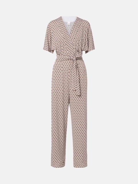 Max Mara Belted printed jumpsuit
