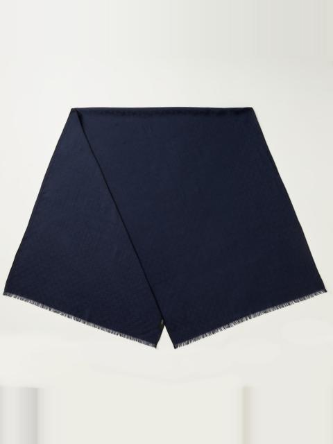 GUCCI GG wool silk jacquard stole