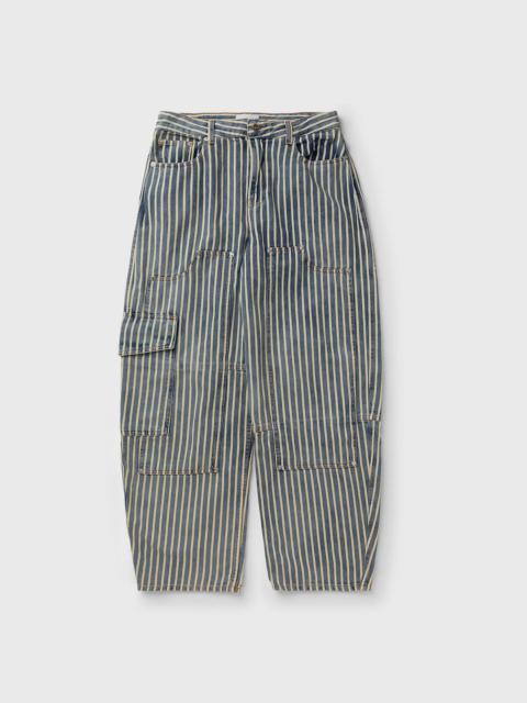 GANNI Light Stripe Denim Carpenter Jeans