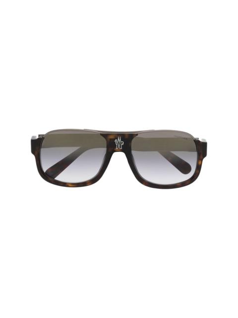Moncler square tinted sunglasses