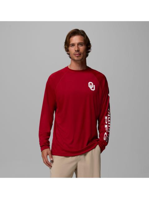 Columbia Men's Collegiate PFG Terminal Tackle Long Sleeve Shirt - Oklahoma