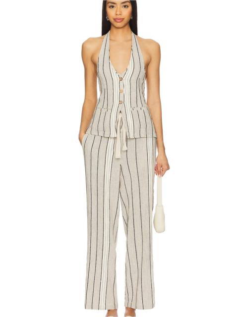 FREE PEOPLE x free-est Take Me To Paris Striped Set In Rocky Stripe