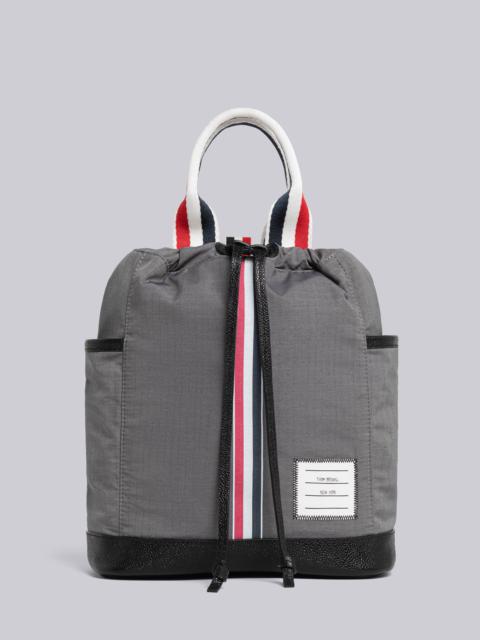 Thom Browne Ripstop Stripe Mini Tote Backpack