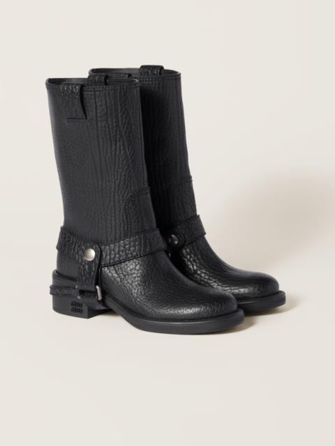Miu Miu Calf leather moto boots