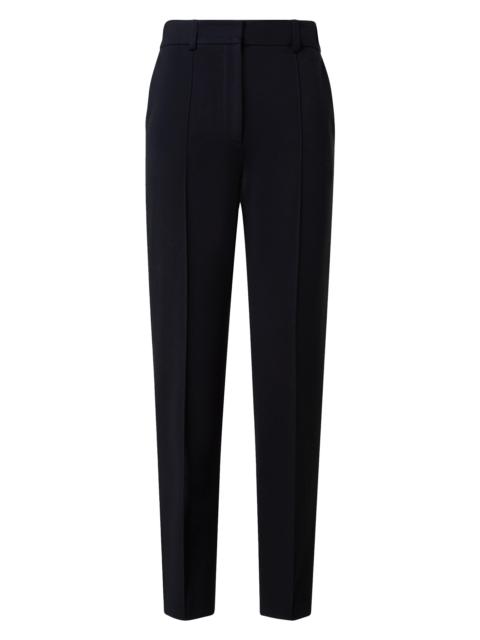 AKRIS Women's Ferry Jersey Mid-Rise Tapered-Leg Pants - Black