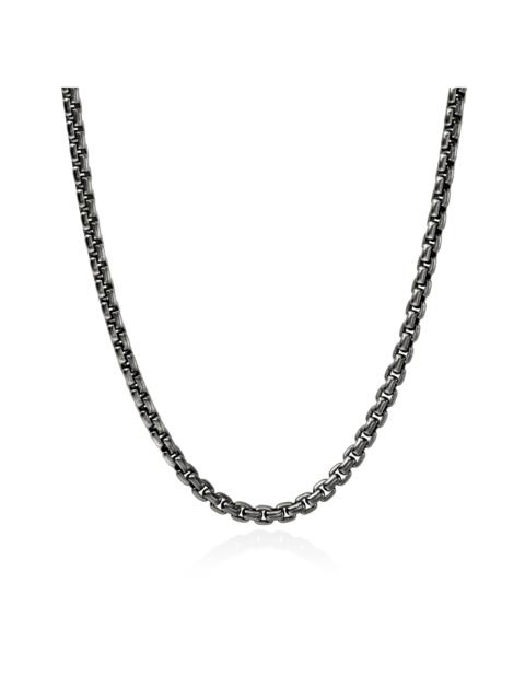 JOHN HARDY Box Chain Necklace, Dark Silver, 6MM