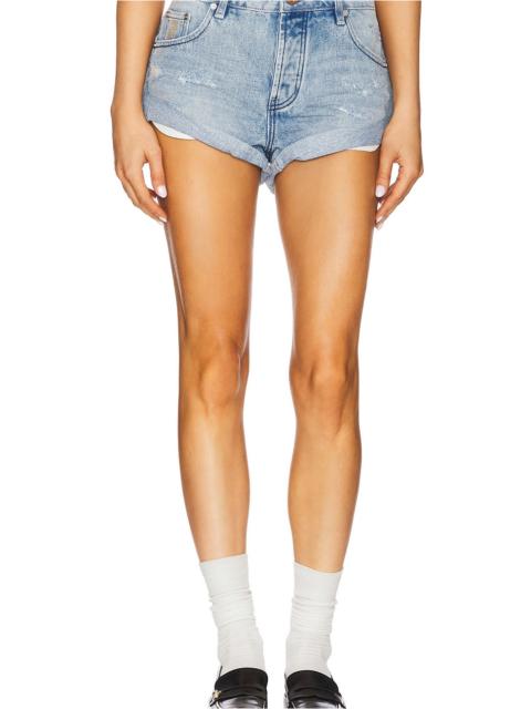 ONE TEASPOON Messed Up Bandits Low Waist Denim Short
