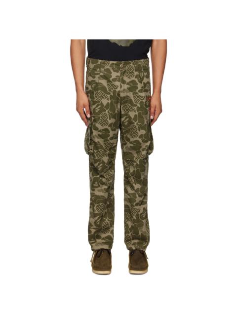 A BATHING APE® Khaki Asia Camo Cargo Pants