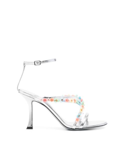 JIMMY CHOO 100mm Blanche sandals