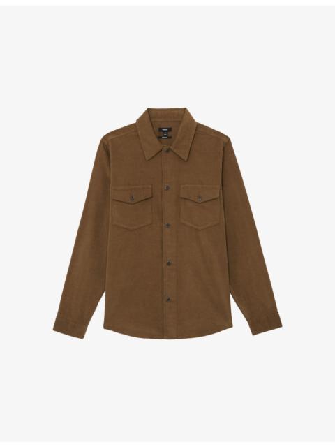 REISS Kai Patch-Pocket Cotton-Corduroy Overshirt