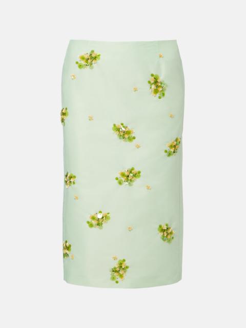 SHUSHU/TONG Sequined midi skirt