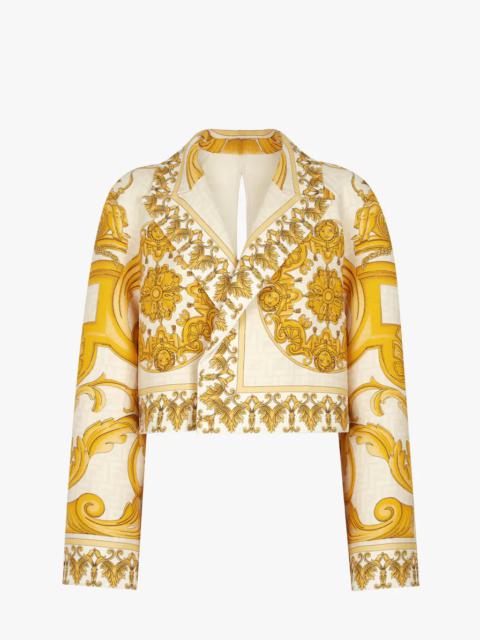 Fendace multicolor wool and silk jacket