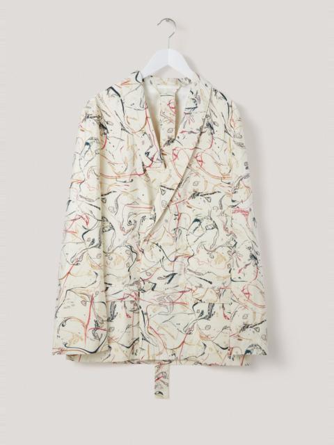 Lemaire BELTED DOUBLE BREASTED JACKET
DRY SILK PRINT