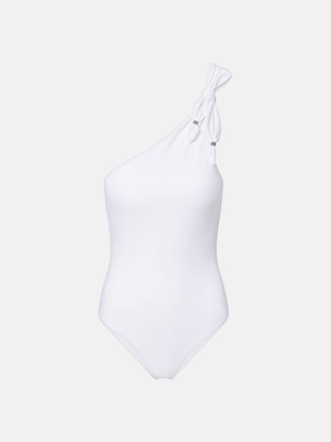 Brunello Cucinelli Monili one-shoulder swimsuit